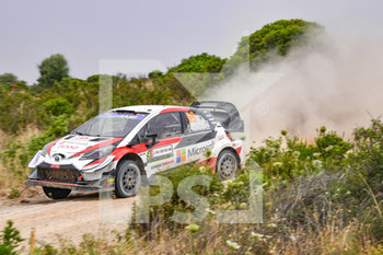 2019-06-14 - Juho Hanninen, su Toyota Yaris WRC plus in passaggio stretto sulla Prova Speciale 5 - WRC - RALLY ITALIA SARDEGNA - DAY 02 - RALLY - MOTORS